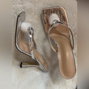 Shein y2k size 39 silver heals